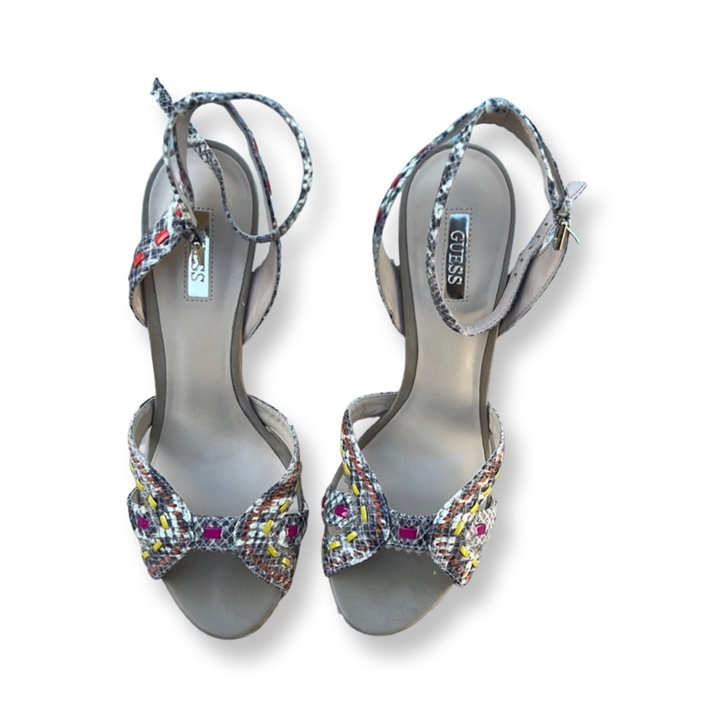 Guess- multi-color heels